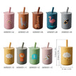 Baby Feeding Drinkware Straw Cup Baby Cartoon Learning Feeding Cup Food Grade Silicone Toddler Water Bottle Tableware BPA Free