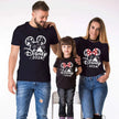 Disney Trip Mickey Minnie Mouse Family Matching Shirts Cotton Dad Mom Bro Sis Kids T Shirt Baby Rompers Matching Clothes