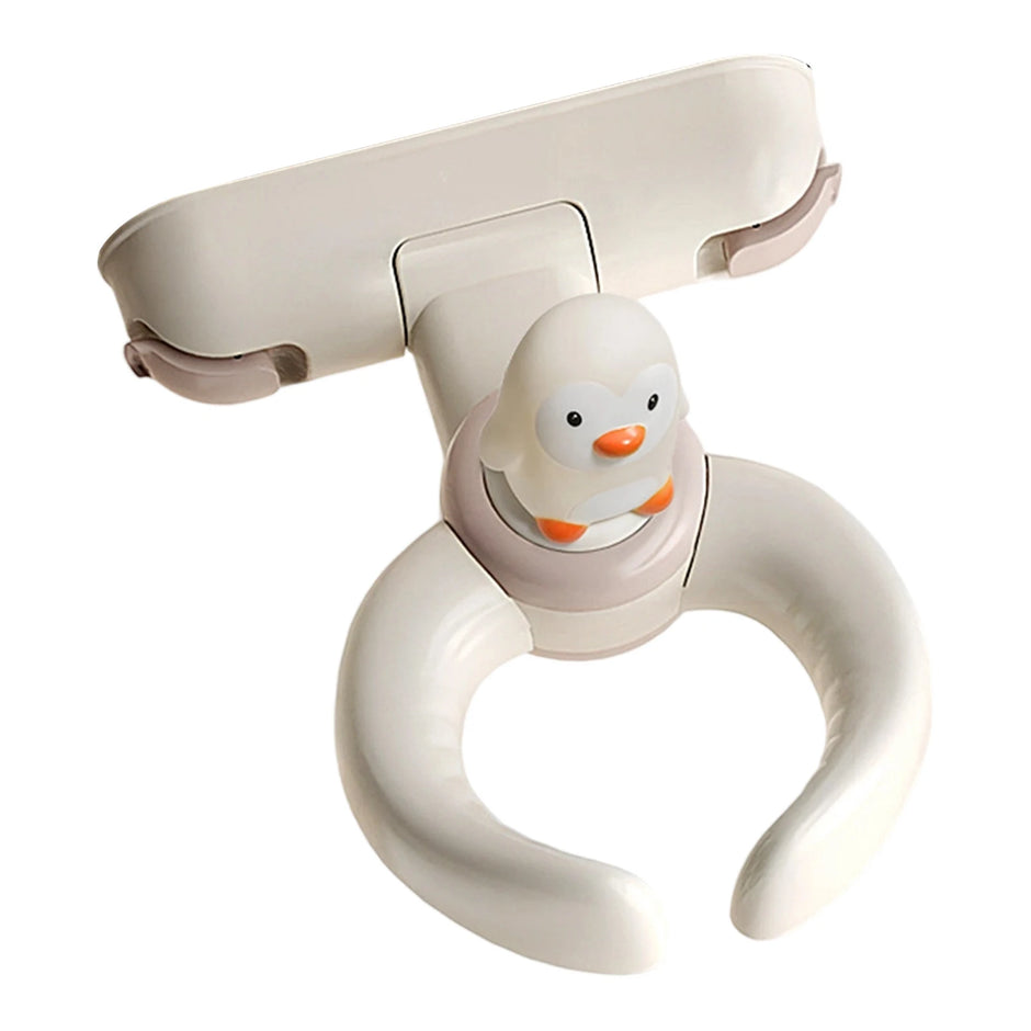 1Pc Portable Foldable Baby Shower Stand Rack Secure Grip Adjustable for BathRoom Toddler Safe Standing Support Bath Time Helper