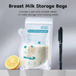 MAMIJOY 250ML Breast Milk Storage Bag 30/150PCS Two track Seal Independent Spout Design Milk Storage Bag BPA Free Gift Pen MSB01