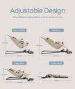AnGku Baby Rocking Chair Foldable Baby Swing Chair for 0-12 Months Three-speed Height Adjustment Baby Bouncer with Toys