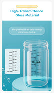 MAMIJOY 90/160/240ML Baby Glass Bottle Inclined Breast-Shaped Anti-Colic＆Bloating Temperature-Resistant For Newborn 0-6M+ GB60
