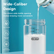 MAMIJOY 90/160/240ML Baby Glass Bottle Inclined Breast-Shaped Anti-Colic＆Bloating Temperature-Resistant For Newborn 0-6M+ GB60