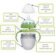 4 Styles Baby Bottle Newborn Wide Caliber Anti-flatulence Silicone Bottle with Handle Baby Supplies Kids Milk Food Feeding Tools
