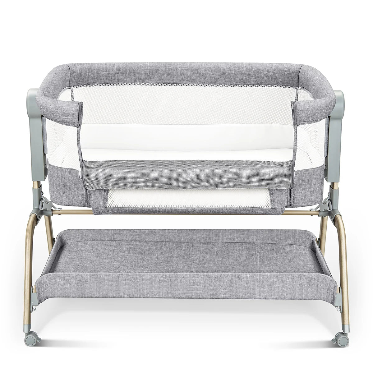 2025 New Hot Selling Portable Baby Bed Mesh Net Design Breathable Baby Bassinet Mattress Pad Comfortable Bedside Sleeper Infant