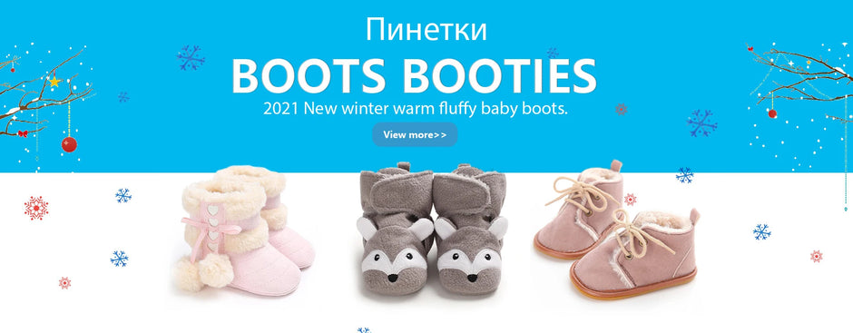Winter Baby Boy Girl Socks Booties Fluff Soft Elastic Cord First Walkers Anti-slip Indoor Warm Newborn Baby Shoes Moccasin