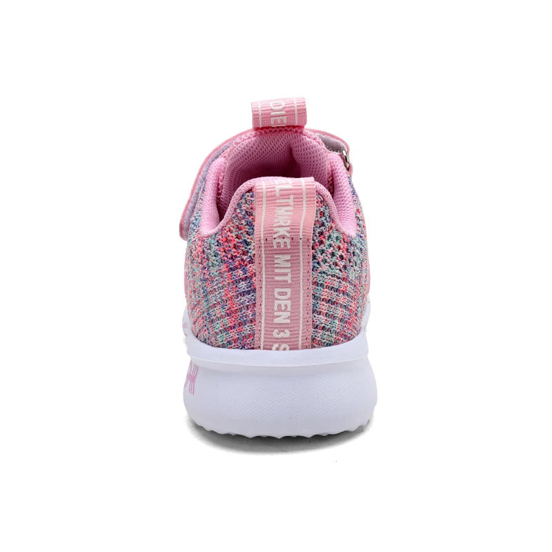 Girls Casual Shoes Light Mesh Sneakers Kids Summer Children Spring Autumn Tenis Cute Sport Cartoon Female Running Sock Footwear