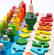 3D Preschool Children Educational Toys Wooden Montessori Arithmetic Magnetic Fishing Digital Shape Matching Building Block Toys