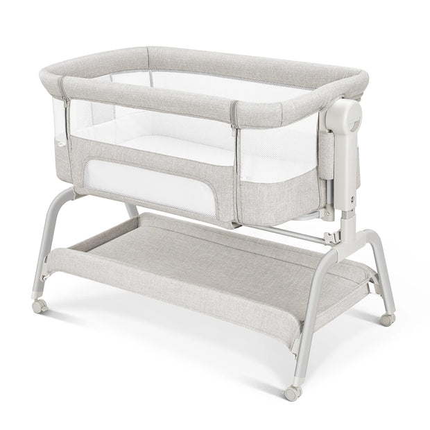2025 New Hot Selling Portable Baby Bed Mesh Net Design Breathable Baby Bassinet Mattress Pad Comfortable Bedside Sleeper Infant