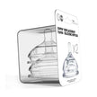 Baby nipple silicone Replacement Silicone teat in Variable Flow for Ages 0-3M 3-6 M /12 M (2-Pack),nipples for Comotomo