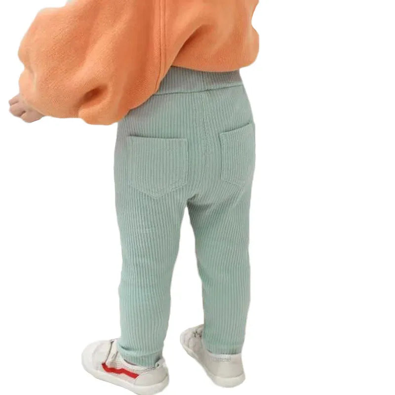 Baby Girls Leggings Cotton Big PP Pants Spring Autumn Kids Girls Pants Fashion Solid Long Trousers Children's Pants 2024 New