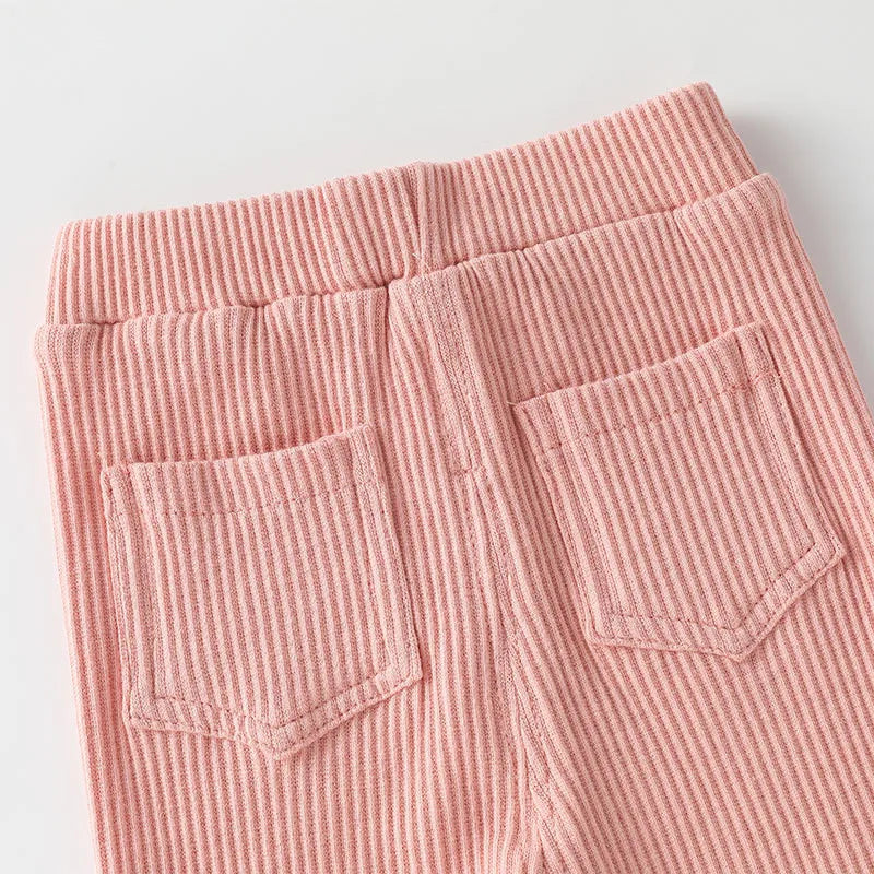 Baby Girls Leggings Cotton Big PP Pants Spring Autumn Kids Girls Pants Fashion Solid Long Trousers Children's Pants 2024 New