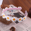 Boho Chic Daisy Girls Headbands Women Solid Embroidery Flower Hair Bands Kids Candy Chrysanthemum Headwear Hair Accessories