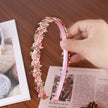 Boho Chic Daisy Girls Headbands Women Solid Embroidery Flower Hair Bands Kids Candy Chrysanthemum Headwear Hair Accessories