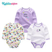 100%Cotton 3Pieces Baby Boy Clothes Newborn Long Sleeve Bodysuit Baby Girls Clothes 0-12M Autumn Print Jumpsuits Spring Cartoon