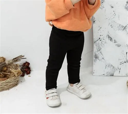 Baby Girls Leggings Cotton Big PP Pants Spring Autumn Kids Girls Pants Fashion Solid Long Trousers Children's Pants 2024 New