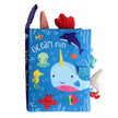 0-36M Baby Early Learning Toy Tail Cloth Book Parent-child Interactive Sound Paper Puzzle Cloth Book Rattle