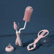 Silicone Bottle Cleaning Brush Baby Pacifier Straw Scrubber Small Brush 360 Degree Glass Cup Washing Kitchen Cleaning Tool Set