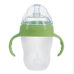 4 Styles Baby Bottle Newborn Wide Caliber Anti-flatulence Silicone Bottle with Handle Baby Supplies Kids Milk Food Feeding Tools