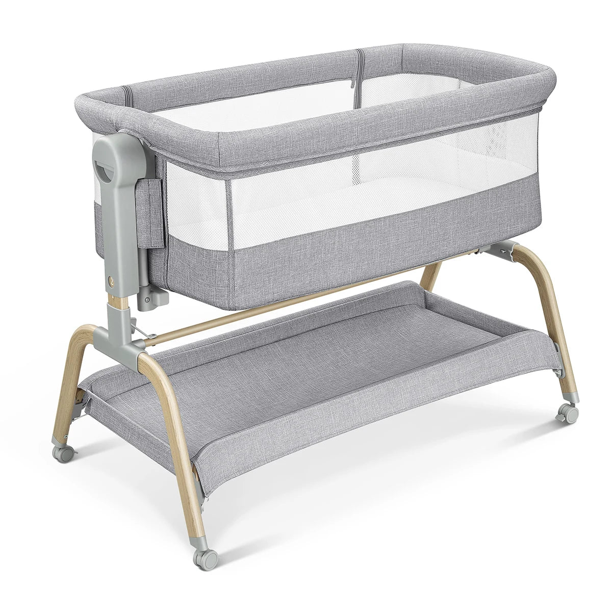 2025 New Hot Selling Portable Baby Bed Mesh Net Design Breathable Baby Bassinet Mattress Pad Comfortable Bedside Sleeper Infant