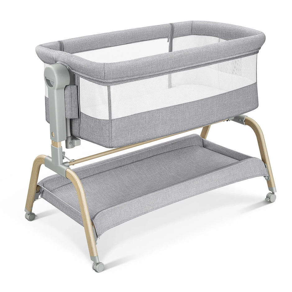 2025 New Hot Selling Portable Baby Bed Mesh Net Design Breathable Baby Bassinet Mattress Pad Comfortable Bedside Sleeper Infant
