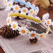 Boho Chic Daisy Girls Headbands Women Solid Embroidery Flower Hair Bands Kids Candy Chrysanthemum Headwear Hair Accessories
