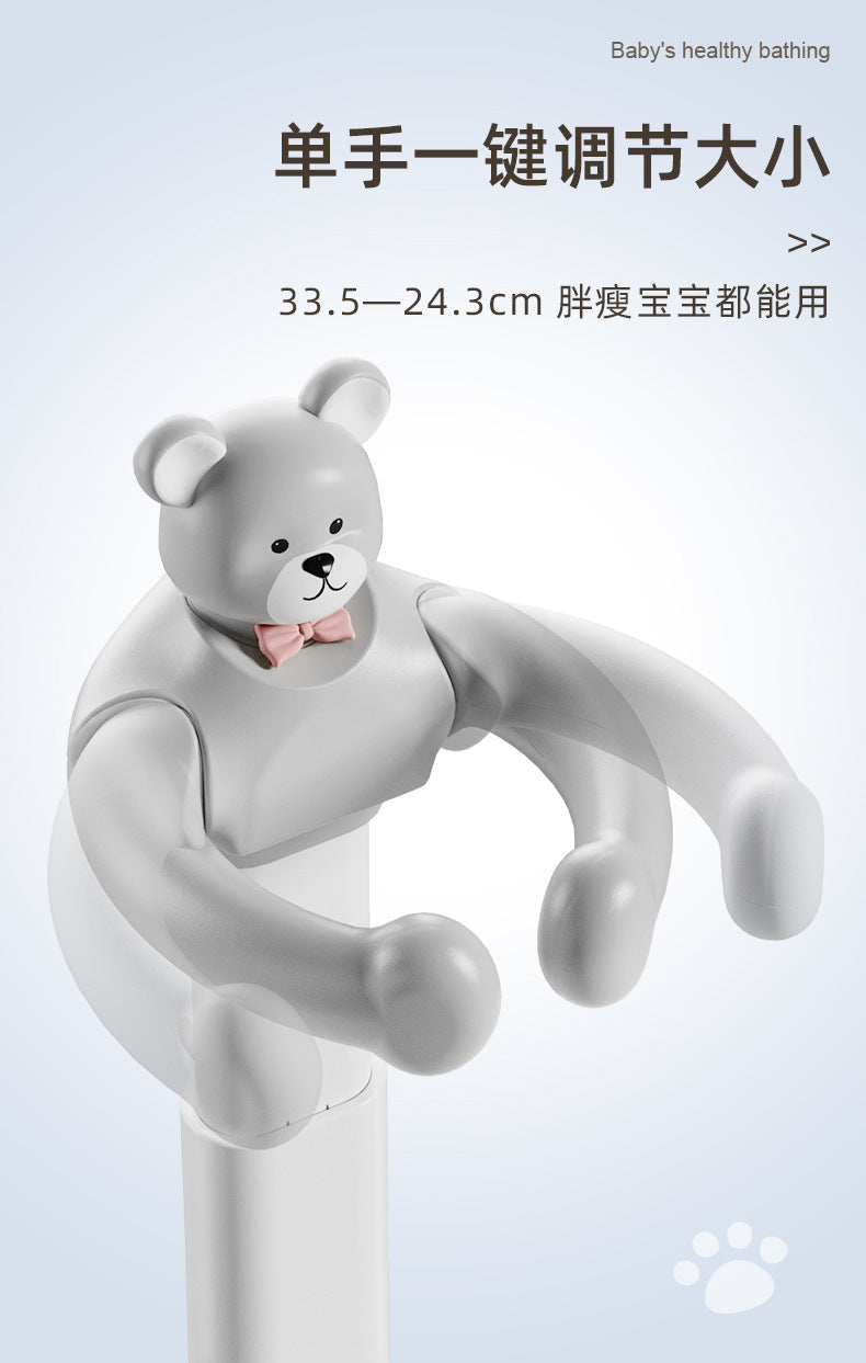Baby Standing Bath Adjustable Height hildren's Bath Device Bath Stand Folding Shower for New born 0-6 Months Infants