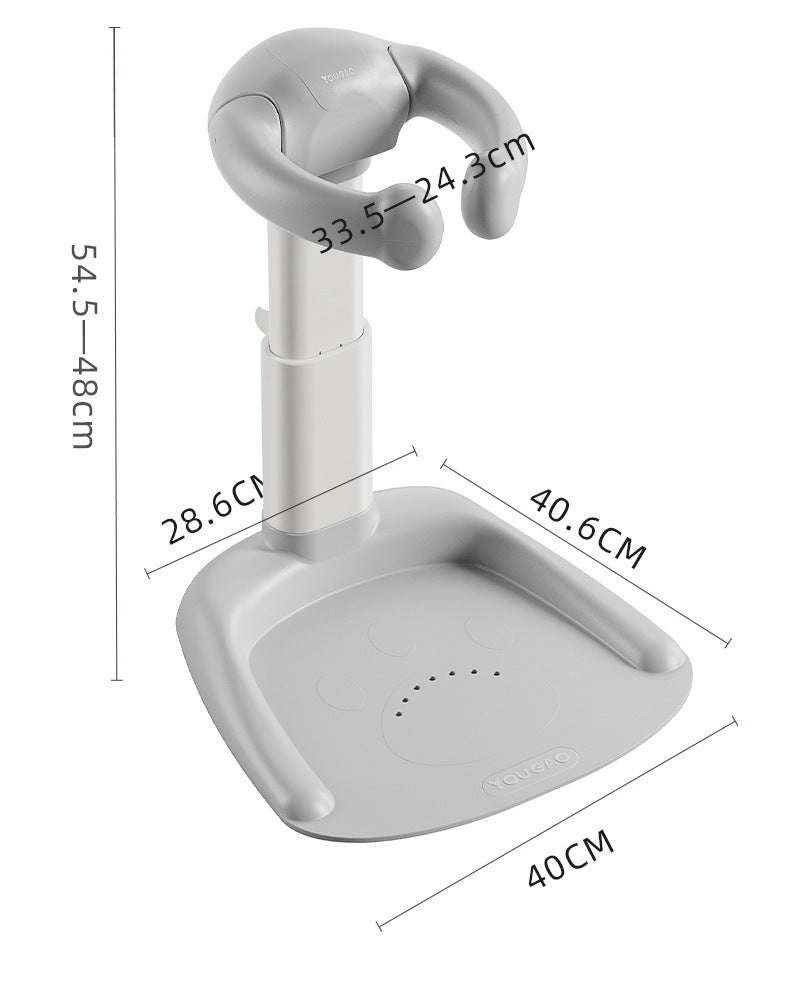 Baby Standing Bath Adjustable Height hildren's Bath Device Bath Stand Folding Shower for New born 0-6 Months Infants
