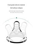 Baby Silicone Feeding Bottles Infant Drop-proof Milk Bottle with Straw Child Anti-hot Handle Drinking Bottle Baby Milk Feeding