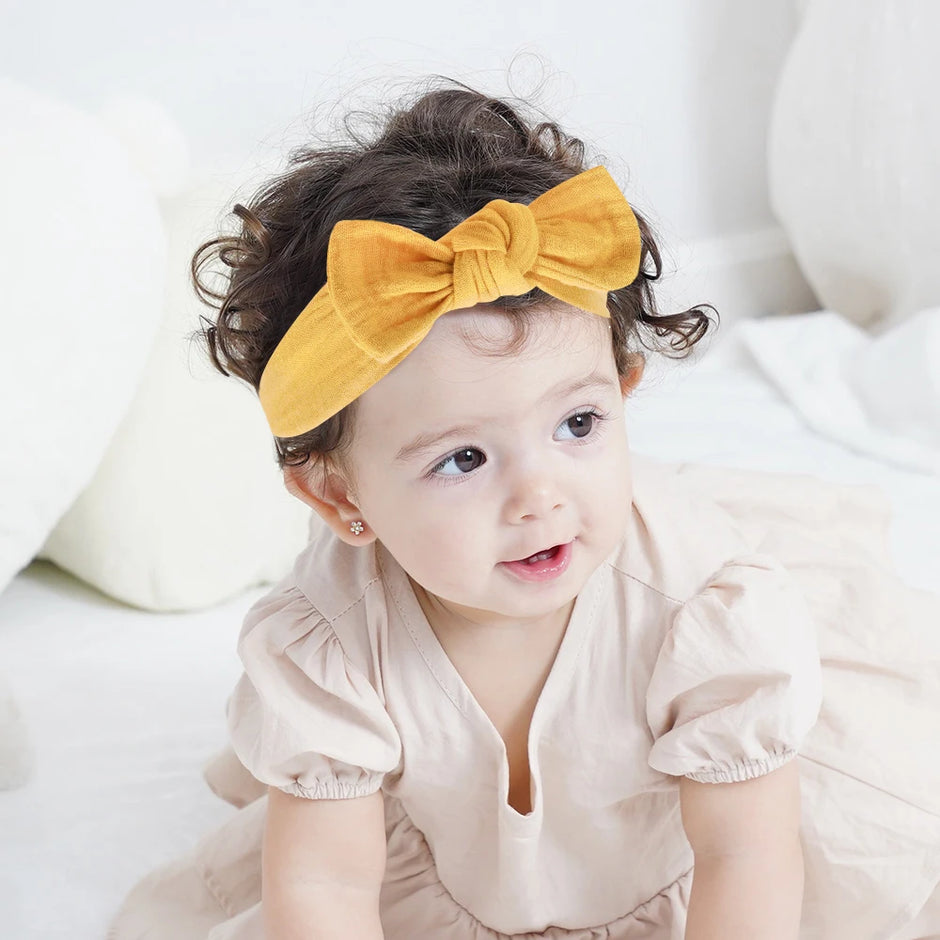 3pcs Baby Girls Headband Set Bow Knot Head Wrap Bandage Kids Toddlers Headwear Hair Band Infant Baby Newborn Hair Accessories