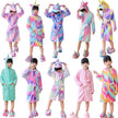 Pink Princess Bath Robe for Girls 3 4 5 6 7 8 9 10 11 12 Years Unicorn Kids Bath Towel Robe Kigurumi Winter Baby Girls Bathrobe