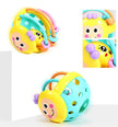 Baby Soft Teething Toys Newborn Early Educational Sensory Teether Rattle Touch Hand Grasping Ball Develop Infant Ball Game Toy