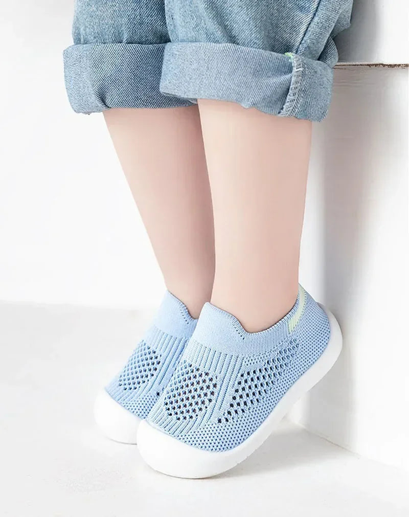 Breathable Mesh Toddler Sneakers (0-3T)