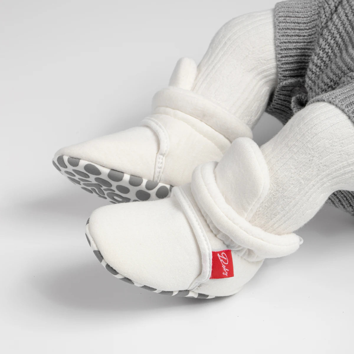 Winter Baby Boy Girl Socks Booties Fluff Soft Elastic Cord First Walkers Anti-slip Indoor Warm Newborn Baby Shoes Moccasin