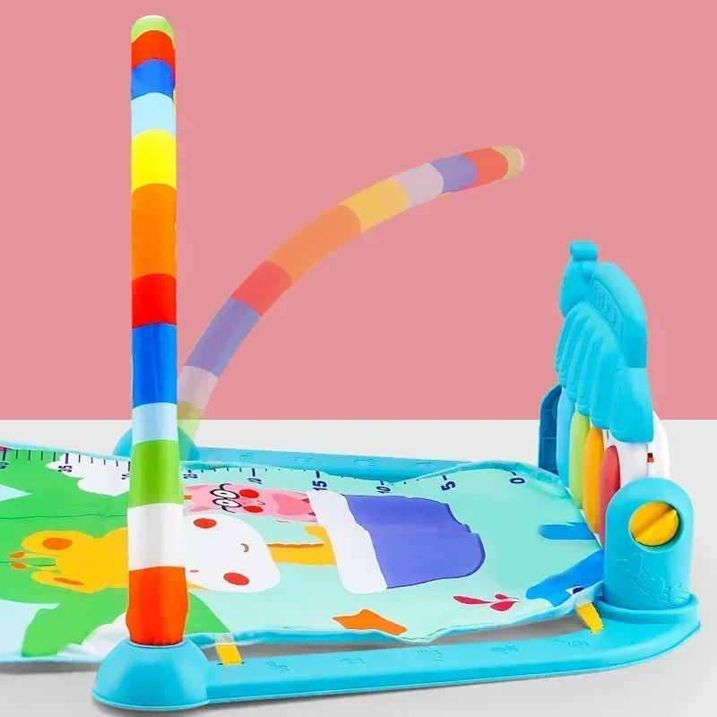 Baby Music Rack Play Mat Kids Piano Keyboard Carpet Gym Crawling Activity Baby Rug Early Educational Toy for Infant Gift