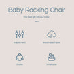 Baby Rocking Chair with Toys Foldable Swing Chair for Babies & Toddlers Three-speed Height Adjustment Baby Comfort Chair
