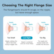 MAMIJOY Silicone Flange Inserts for Breast Pumps Electric Breast Pumps Nipple Tunnel Narrow Connector 13/15/17/19/21/24mm Flange