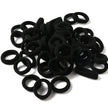 50pcs 3cm Candy Color Nylon Elastic Hair Bands Rubber Bands Scrunchies Hair Ropes Ponytail Holder Hair Accessories Set Black Red