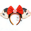 Disney Princess Headband Mickey Ear Rapunzel Snow White Sequin Bow Hair Hoop Gift Girl Accessories Halloween Gift Christmas Jack