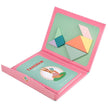 Wooden Jigsaw Magnetic Tangram Puzzle Book Educational Toys For Children Baby Kid Portable Montessori Learning Intelligence