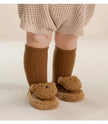 Baby Socks For Girls Boys Shoes Velvet Winter Thicken Warm Cartoon Bear Newborn Floor Sock Non Slip Soft Toddler First Walker