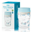 MAMIJOY 280ml Baby Learning Drinking Cup With Handle 360 Degrees Drinking Water Baby Sucking Cup Flip Lid Leakproof Infants WC32