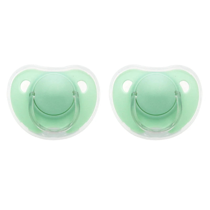 2pcs/pack Baby Pacifier Soother with Cover for Daily and Night Use