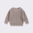 0-6T Newborn Baby Sweater Kid Boy Girl Winter Clothes Warm Thick Knit Pullover Top Infant Long Sleeve Basic Knitwear Outfit