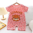 Infant Toddler Crawling Clothes Cotton Summer Boys Girls Thin Baby Short Sleeve Romper Children's Onesie