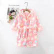 Warm Soft Children Flannel Pajamas Boy Astronaut Robe Winter Christmas Kids Bathrobe Baby Girl Homewear Child Sleepwear 2-12Year