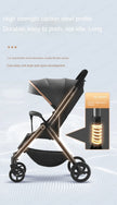 Baby Carriage,Bi-directional ultra lightweight foldable high landscape four wheel shock absorber baby stroller,baby cart