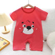 Infant Toddler Crawling Clothes Cotton Summer Boys Girls Thin Baby Short Sleeve Romper Children's Onesie