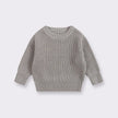 0-6T Newborn Baby Sweater Kid Boy Girl Winter Clothes Warm Thick Knit Pullover Top Infant Long Sleeve Basic Knitwear Outfit