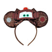 2025 New Style Mickey Minnie Ear Headband Sequin Bows Girl Adult Kids Halloween Party Cosplay Hair Accessories Princess Hairband